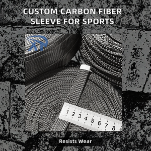 Manchon tissé en fibre de carbone 1k 3k 6k 12k de qualité supérieure, personnalisé, résistant à l'abrasion, 3-50 mm, pour usage industriel (sacs et couvertures) - Product Image 2