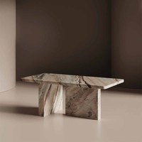 Meubles de maison de luxe pierre contemporaine centre de décoration au design moderne unique Calacatta Viola table basse en marbre carré blanc