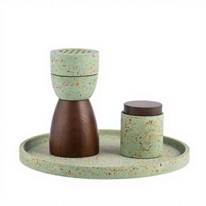 Modern Handmade Wood Bakhoor Set Luxury Arabic Incense Burner for Oud Bukhoor Eco-Friendly Sandalwood Decorative <b>Home</b> Event Use - Product Image 1