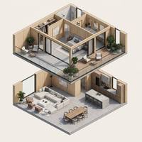 Module de bureau modulaire haut de gamme à 2 niveaux, maison préfabriquée moderne blanche, studio de jardin portable, salle d'exposition, murs en verre panoramiques, structure en acier