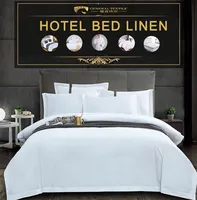 Großhandel benutzer definierte Luxus King Size 300 TC 100% Baumwolle Stickerei Hotel Bettlaken Bettwäsche-Sets