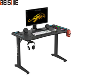 Bureau de jeu en forme de Z BEISIJIE Z-10 en fibre de carbone avec option RGB et accessoires