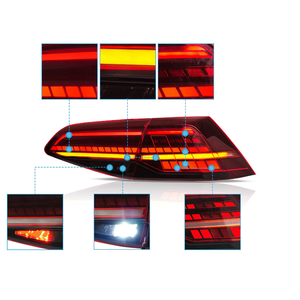 Vland Led Đuôi ánh sáng cho Golf 7/7.5 2014-2020 12V/24V rõ ràng ống kính màu sắc với hun khói màu đỏ tùy chọn - Product Image 5