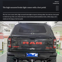 Protection contre la corrosion en acier au manganèse en alliage d'aluminium haut couvercle auvent pick-up pour Dodge RAM 1500 Longhorn pièces de Modification