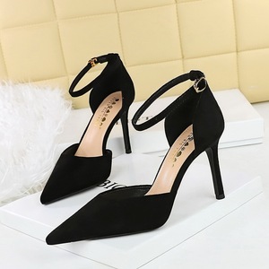 נעלי bigtree 8386-8 קיץ גבוה סנדלים דקים עקבים פו אבזם העליון רצועת אופנה מוצקה מלאי ללא חידוש - Product Image 2