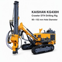 Foreuse à chenilles DTH KAISHAN KG430H 90-152 mm, machine de forage diesel pour trous de dynamitage pour l'exploitation minière et les carrières