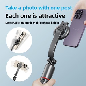 L20 BT Mini bâton de selfie télescopique pour <span class=keywords><strong>iPhone</strong></span> <span class=keywords><strong>Trépied</strong></span> pliable <span class=keywords><strong>avec</strong></span> <span class=keywords><strong>lumière</strong></span> de remplissage et support magnétique pour la diffusion en direct - Product Image 3