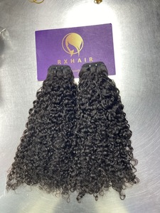 RXHAIR Vente en gros Offre Spéciale Pixie Bouclés Paquet de cheveux humains Pixie brésilien Cheveux bouclés Paquets de tissage de cheveux - Product Image 5