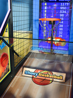 Machine d'arcade de basketball de qualité commerciale avec tableau de scores et distributeur de tickets - Système de divertissement à pièces