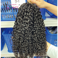 Lots de Cheveux Naturels Vierges en Gros pour Crochet, Extensions de Cheveux Invisibles Bouclés Birmans en Vrac, 100% Cheveux Humains Pré-Bouclés