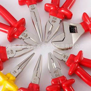 Pince à bec isolée Fangyuan en acier à haute teneur en carbone, outil d'électricien 1000V pour la réparation de fils d'acier - Product Image 4