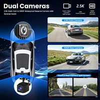 Autoradio Apple Carplay sans fil pour voiture Stéréo portable 9 ''Écran tactile Apple Carplay et Android Auto Dash Cam Autoradio