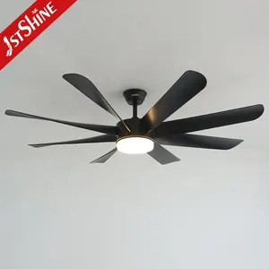 1stshine LED Ceiling Fan 58 Inches Big 8 ABS Blades High Airflow Ceiling Fan With LED Light
