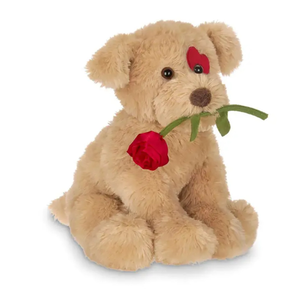 Sıcak satış yaratıcı sevgililer günü hediyeleri simüle doldurulmuş gül köpek bebek özelleştirilmiş romantik yavru peluş oyuncaklar - Product Image 2