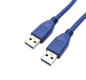 定制USB3.0编织电缆1M 2M 3M USB 3.0版本5gbps超高速公对公电缆USB3.0数据电缆
