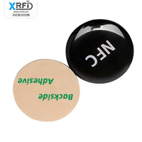 Logo personnalisé impression 25mm RFID étiquette de médias sociaux pièce PVC étiquette époxy NFC autocollant étiquettes de téléphone