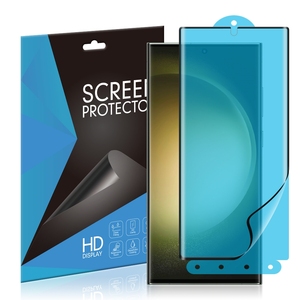 Per Samsung Galaxy S23/S24/S25 Ultra ibrido PMMA <span class=keywords><strong>ceramica</strong></span> proteggi schermo piena colla impronta digitale sblocca pellicola protettiva telefono - Product Image 1