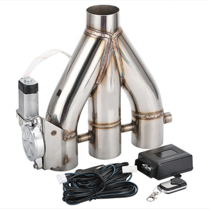 جديد 2.5 "63 مللي متر 3.0" 76 مللي متر الكهربائية العادم 3 منفذ Downpipe E-انقطاع قطع صمام مع جهاز التحكم عن بعد لاسلكية - Product Image 1