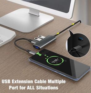 Multi-functional <strong>USB</strong> <strong>Hub</strong> From 4 Port <strong>USB</strong>-A <strong>3</strong>.<strong>0</strong> High Speed Adapter for Laptops 4 in 1 <strong>USB</strong> <strong>Hub</strong> for macbook air - Product Image 5