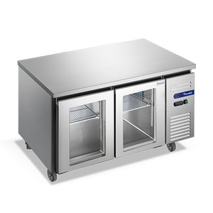 Congélateur sous le comptoir 2 portes Furnotel Refroidisseur de porte en verre ventilé pour restaurant - Product Image 2