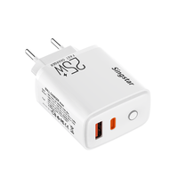 Chargeur de téléphone portable Super Flash Charging Circle LED Light PD 25W Type-C, modèles européens, américains et britanniques pour iPhone 17 Pro Max