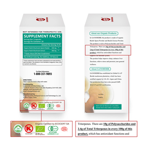GANOHERB orgánico Halal certificado pared rota cápsula Lingzhi Herbal Spore Plus cápsula precio de fábrica - Product Image 4