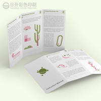 Feuille d'instructions personnalisée avec logo CMYK pour impression sur papier couché pliable recyclable, format personnalisé, pour produits de santé et cosmétiques