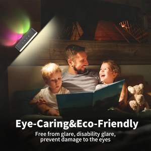 Nueva Lámpara de Pared Magnética de Doble Cara Luminosa, Lámpara Nocturna LED, Carga Inalámbrica, Interruptor Táctil, Lámpara de Pared Interior para Dormitorio - Product Image 6