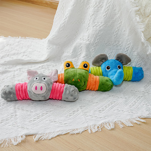 ของเล่นในถุงผ้ากำมะหยี่สำหรับสุนัขรูปช้างกบเคี้ยวน่ารัก - Product Image 2