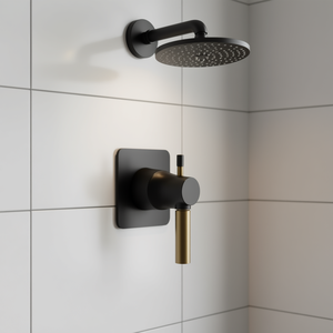 Válvula de control de volumen de metal fundido de 3/4 pulgadas con mango de latón ajustable para ducha - Product Image 2