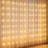 Guirlandes lumineuses LED extérieures IP65 personnalisées en gros, basse tension, clignotantes, lumière chaude pour mariage, rideau, Noël, Nouvel An