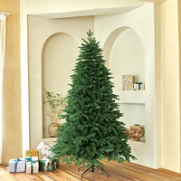 High-End 120/150/180/210/240CM Grüner künstlicher Kiefern-Weihnachts baum Elegant dekorativ mit Verschlüsse lung für die Weihnachts zeit