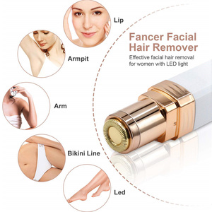 <b>Mini</b> Female Face Hair Shaving Tool Electric <b>Lipstick</b> Portable Painless Facial Hair Removal For Women Rechargeable With Led Light - Product Image 6