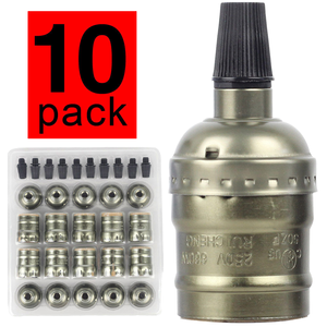 Cổ E27 giữ đèn Ổ cắm 10 Bộ Retro Nhôm Cơ sở đèn với kim loại đèn chùm phụ kiện xuyên biên giới sản phẩm - Product Image 1