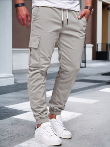 <span class=keywords><strong>Pantaloni</strong></span> Cargo Casual da Uomo all'Ingrosso - Joggers in Tela Slim Fit con Tecnologia Anti-Piega - Product Image 5