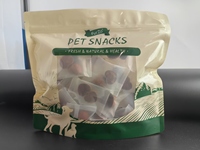 Friandises pour animaux de compagnie de haute qualité, saines, à base de sang de lapin lyophilisé, emballage individuel OEM, petite quantité minimale de commande, 100 g