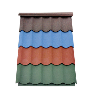 Tuiles de toit <span class=keywords><strong>en</strong></span> métal revêtues de pierre résistantes aux intempéries, longue durée de vie, tuiles ondulées - Product Image 6