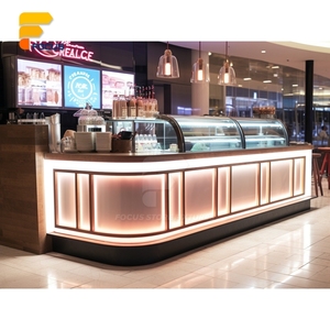 Vetrina Espositiva per Pasticceria in Legno e Vetro, Design di Lusso per Caffetterie, Bancone di Servizio per Dessert, Layout per Negozi di Marca - Product Image 2