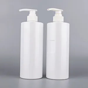 750Ml Pet Platte Schouder Cilindrische Lotion Fles Cosmetische-Sub Fles Shampoo Douchegel Fles