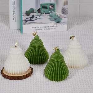 Bougie décorative artisanale <span class=keywords><strong>spirale</strong></span> petite et charmante, parfumée à la cire végétale, populaire et exquise, pour cadeau de Noël - Product Image 2