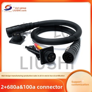 ชุดสายเคเบิลแบบขนาน2 + 6แบบปรับแต่งได้100A กลางแจ้งการต่อแหล่งจ่ายไฟพีวีซีปลั๊กเชื่อมต่อแบตเตอรี่ทองแดง - Product Image 5