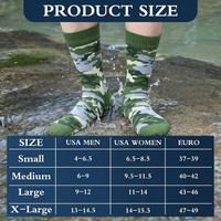 Chaussettes imperméables camouflage pour hommes et femmes, mi-mollet, pour la chasse, la randonnée, la pêche, le ski, le cyclisme, coupe-vent, respirantes, gardent les pieds au sec