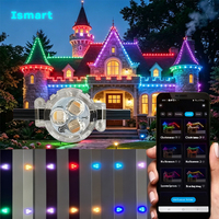 Fuente de Luz Puntual RGB WS2811 de 30 mm con Gema, DC24V IP68, Iluminación Exterior Permanente para Fachadas de Edificios, ¡Gran Oferta!