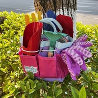 Ensemble d'outils de jardinage pour enfants avec manche en bois, pour désherbage, plantation, repiquage et creusement, personnalisable OEM