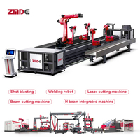 ZMDE Placas de refuerzo inteligentes de haz en H Robot de estación de trabajo de soldadura y remachado automatizado basado en PLC con capacidad de 1 m/min