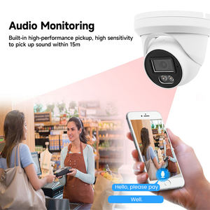 YCX 4CH 4MP IP OEM POE NVR Kit ColorVu lampu ganda pintar IR mikrofon bawaan sistem kamera CCTV keamanan jaringan 4CH - Product Image 5