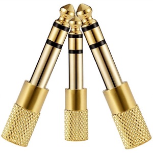 6.35mm <span class=keywords><strong>1</strong></span>/<span class=keywords><strong>4</strong></span> maschio a 3.5mm <span class=keywords><strong>1</strong></span>/8 femmina adattatore Stereo Audio <span class=keywords><strong>Jack</strong></span> Plug placcato oro per altoparlante chitarra pianoforte digitale - Product Image 4