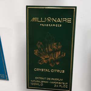 Vente d'usine, autocollant adhésif rectangulaire noir personnalisé pour flacon de parfum, étiquettes de vin, étiquettes pour emballages de boissons alcoolisées - Product Image 2