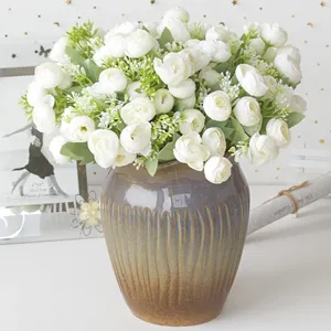 Nuovo Bouquet di 15 <span class=keywords><strong>Rose</strong></span> Colorate per Decorazioni Matrimoniali, Bouquet con Manico Piccolo - Product Image 6