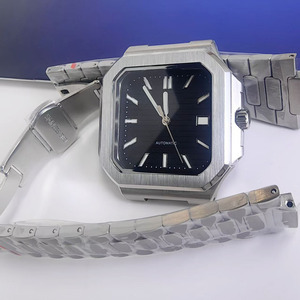 Orologio NH35 Quadrato da 38mm Nuovo con Movimento Automatico in Acciaio Inossidabile con <span class=keywords><strong>Quadrante</strong></span> a Indici e Lancette di Tipo Charm per Parti di Ricambio - Product Image 4